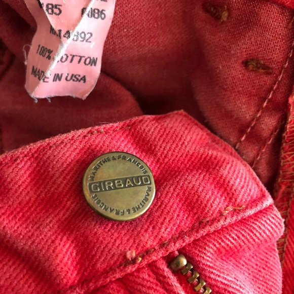 Vintage Marithe Francois Girbaud High Waisted Red Denim - Picture 9 of 10